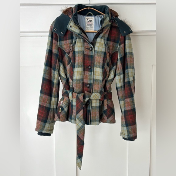 Triple Five Soul Plaid Wool Utility Jacket - Picture 2 of 16